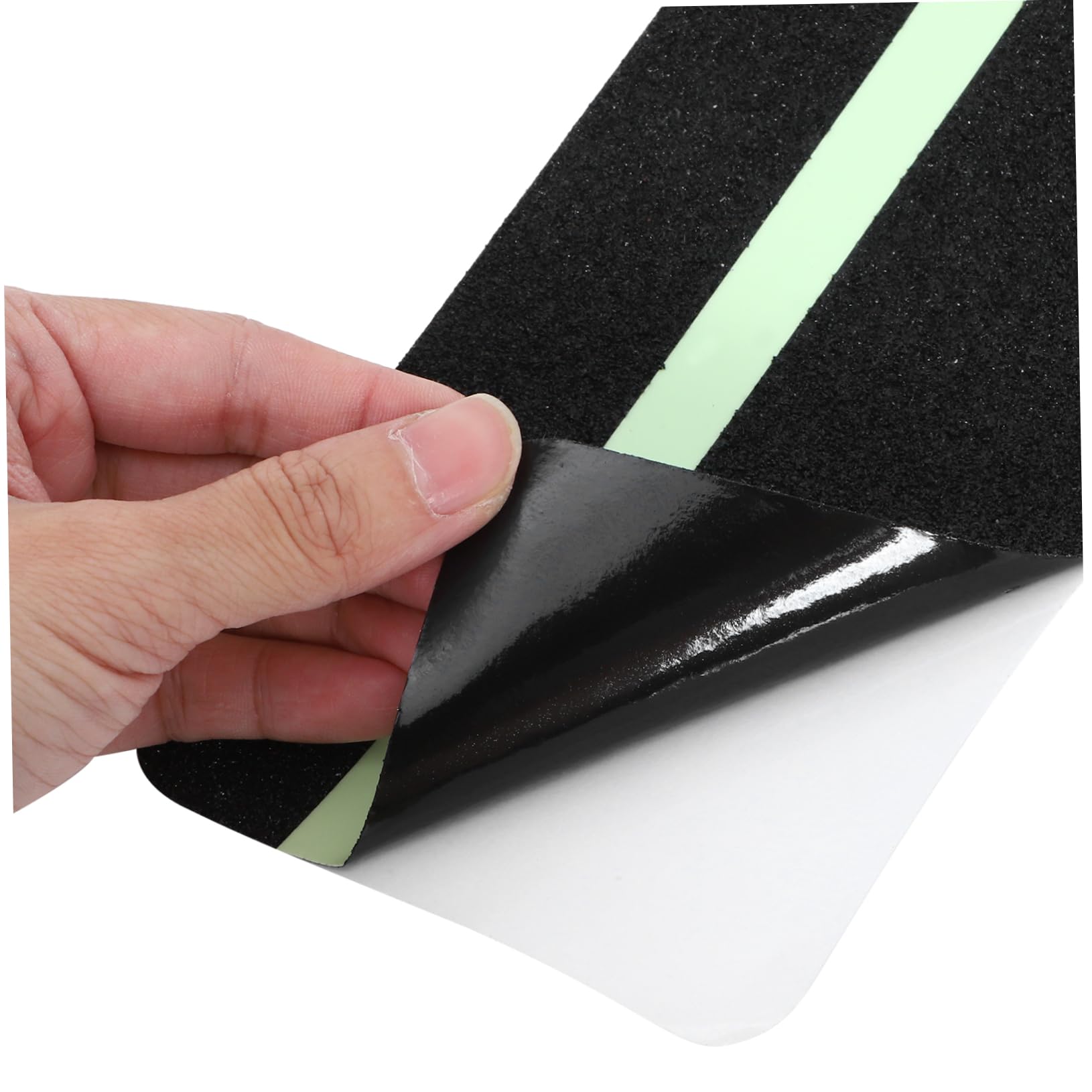 Ciieeo 12piezas Peldaños De Escalera Antideslizantes De Madera Cinta Antideslizante De Noche Para Escaleras Interiores Exteriores y Terrazas