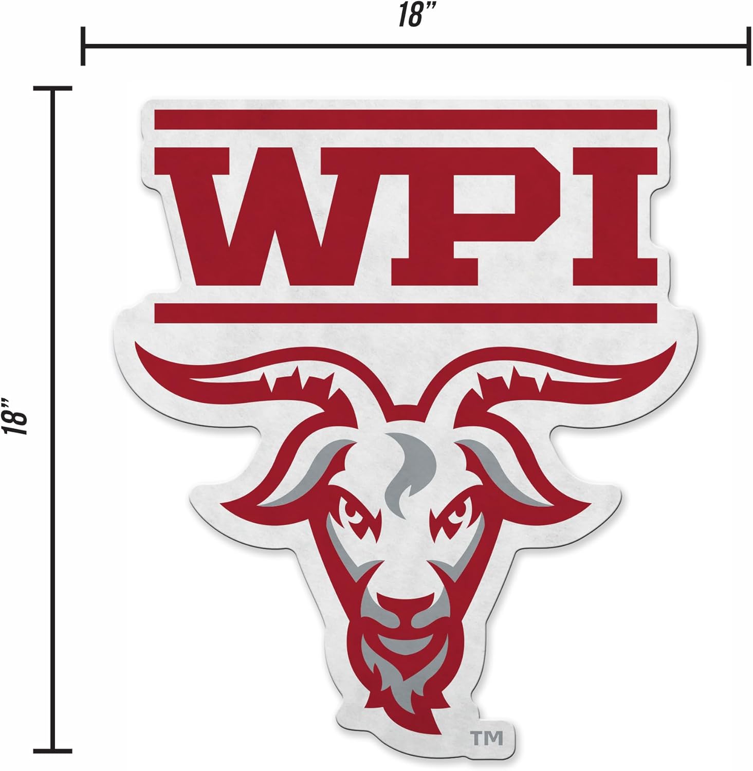 Rico Industries NCAA Worcester Poly Engineers Shape Cut Pennant - Home and Living Room Décor - Soft Felt EZ to Hang - Image 4