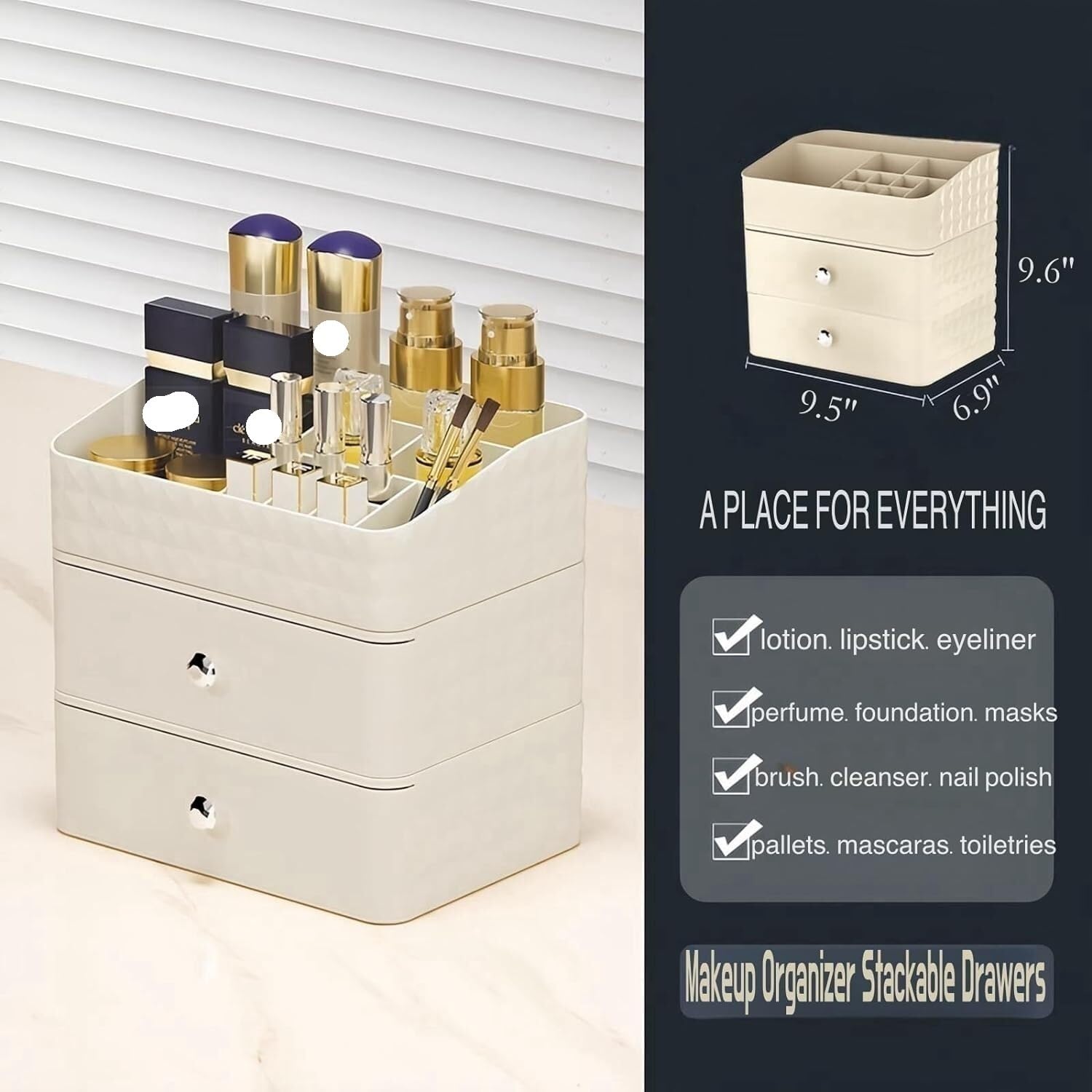 Amazon.co.jp: 化粧品収納ボックス メイク収納 3段メイクアップ