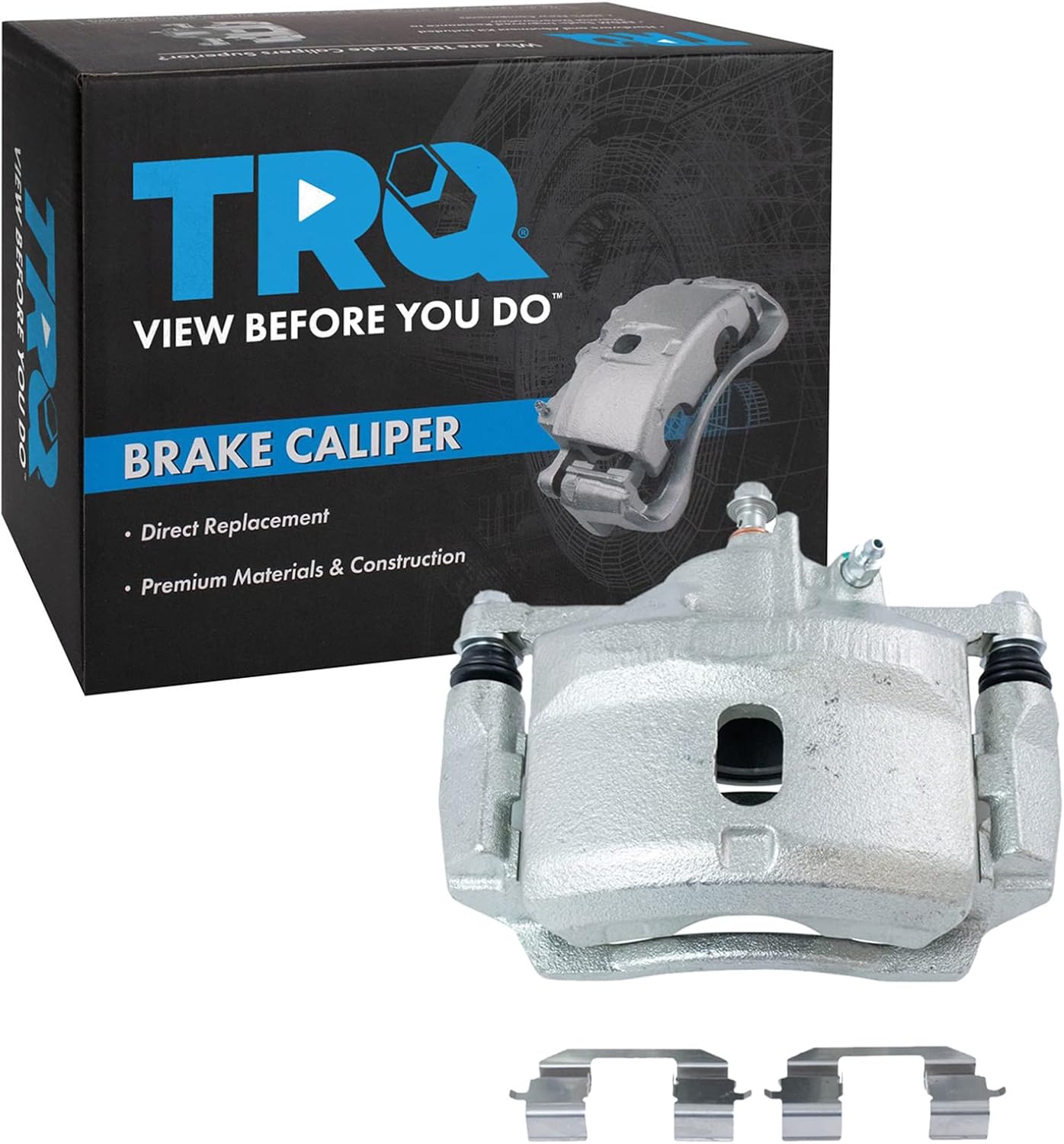 TRQ Front Left Right Brake Caliper w/Bracket Driver Passenger Side Compatible with 1996-2011 Honda Civic 2010-2014 Insight