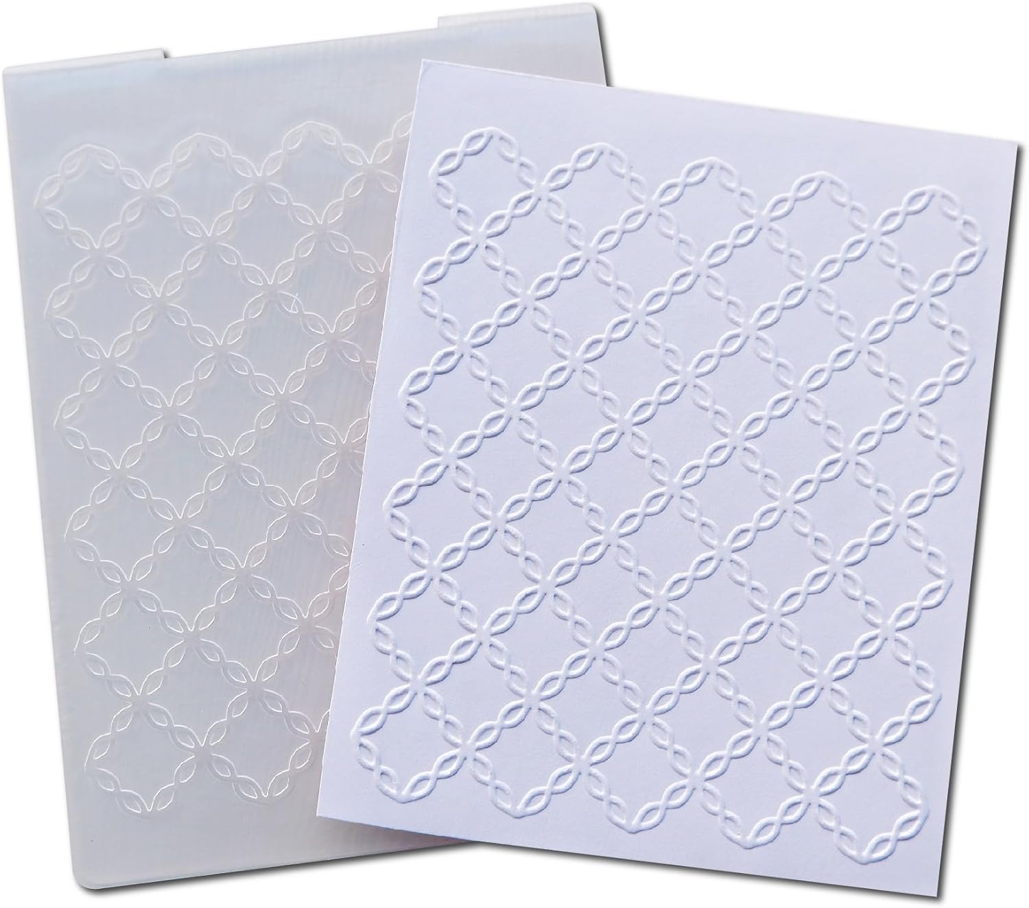 Amazon.com: DIYology Plastic Embossing Folder A6 Size Diamond Chain ...
