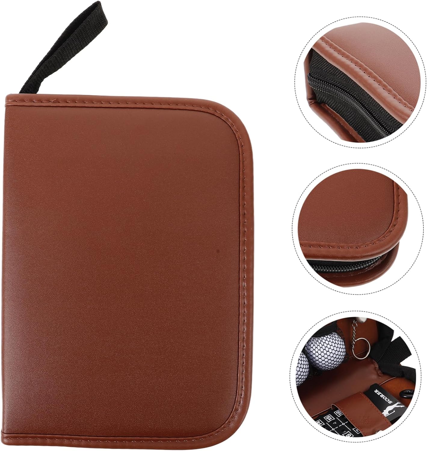 Toyvian 1set Portable Golf Accessory Set Multi-Function Golf Tools Kit Storage Bag for Outdoor Training Includes Tee Scoring Card and More