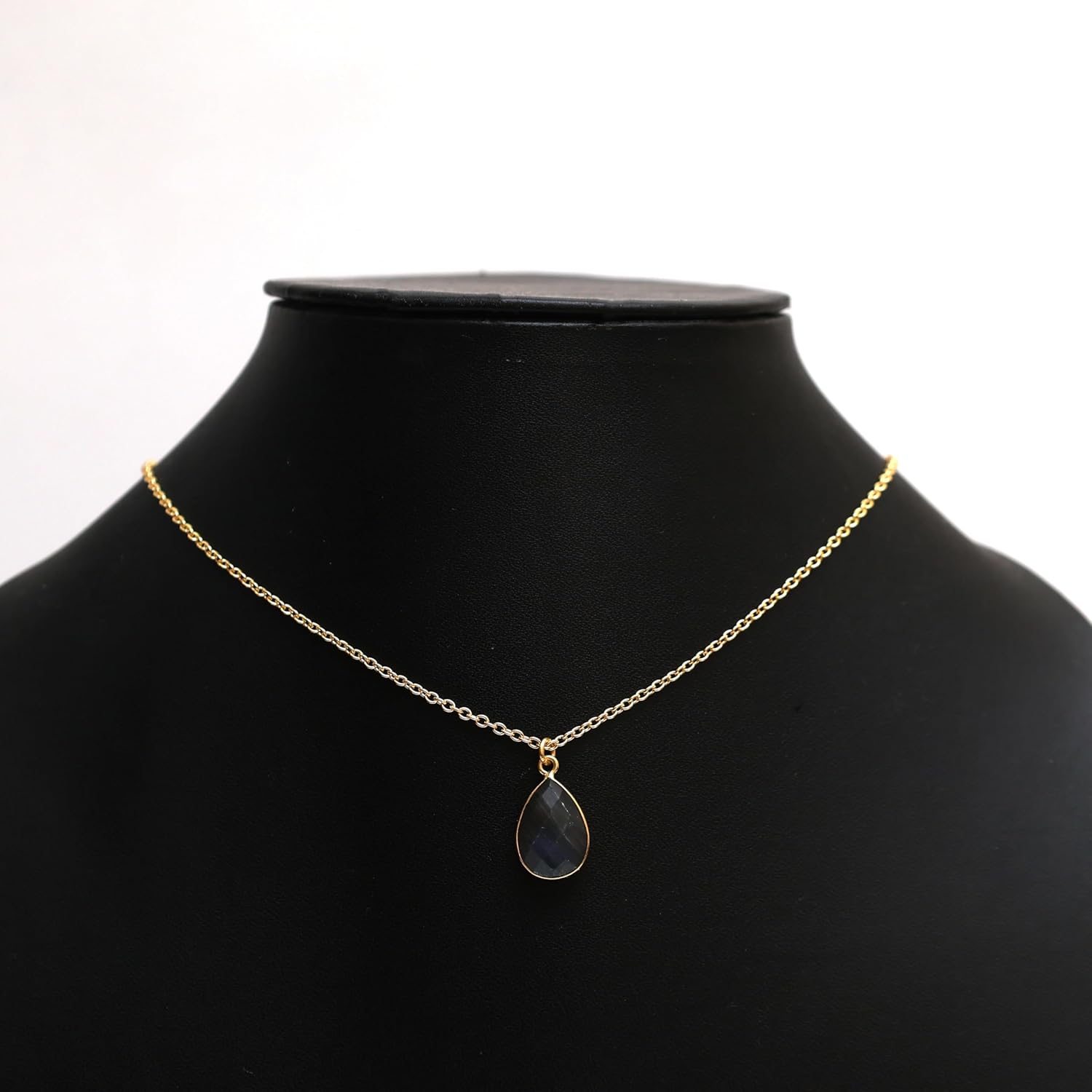 Gempires Handmade Teardrop Crystal Necklace Elegant Minimalist Gemstone Jewelry Hypoallergenic 18 Inch Gold Plated Lightweight Everyday Jewelry Gifts For Women - Image 3