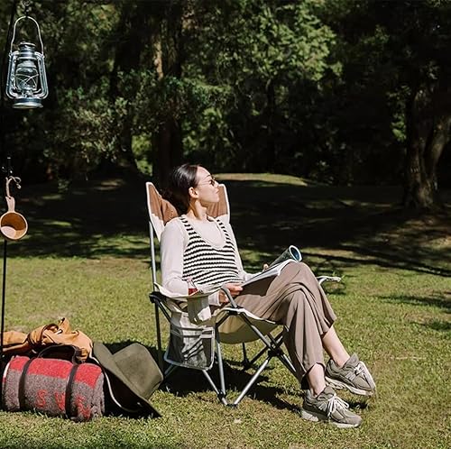 Miniatura 6 de ATFTZL - Mecedora para viajes por carretera al aire libre, silla plegable y silla de campamento al aire libre, reposapiés portátil, silla de playa