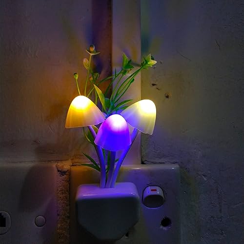 Miniatura 6 de AUSAYE Luz nocturna LED con sensor, cambio de color, luz LED de hongo, lámpara de cama de ensueño, linda luz nocturna, luces nocturnas dulces para
