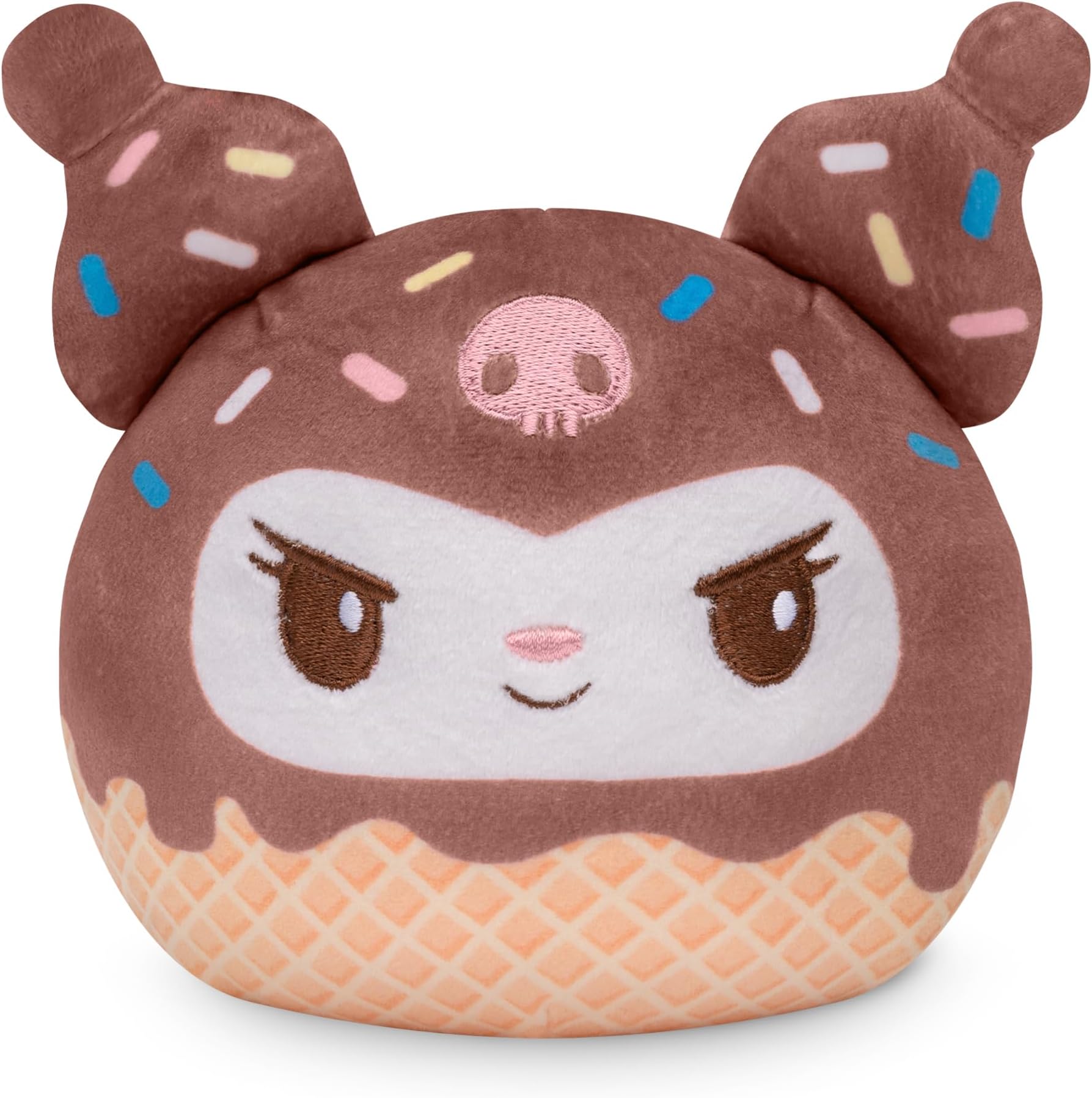 TeeTurtle Kuromi REVERSIBLE 4" Plushie - Kuromi Ice Cream - Officially Licensed Sanrio Soft Stuffed Animal