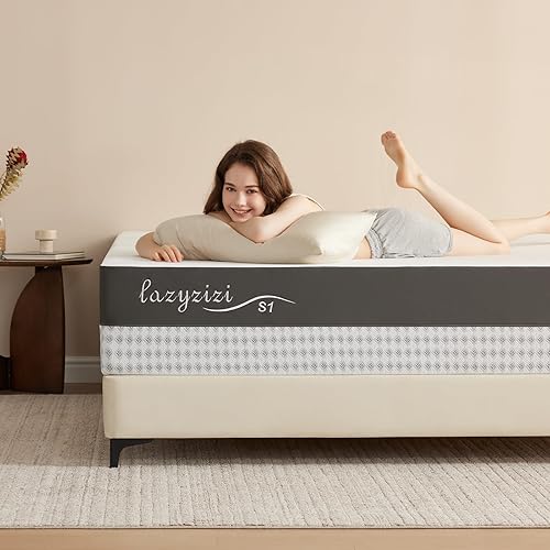 Colchón tamaño King, colchón de espuma viscoelástica de té verde sin fibra de vidrio de 10 pulgadas, espuma refrescante con infusión de gel, alivio