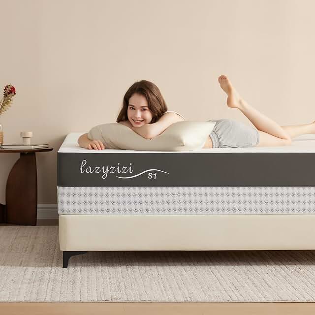 Lazyzizi 12-inch queen memory foam mattress