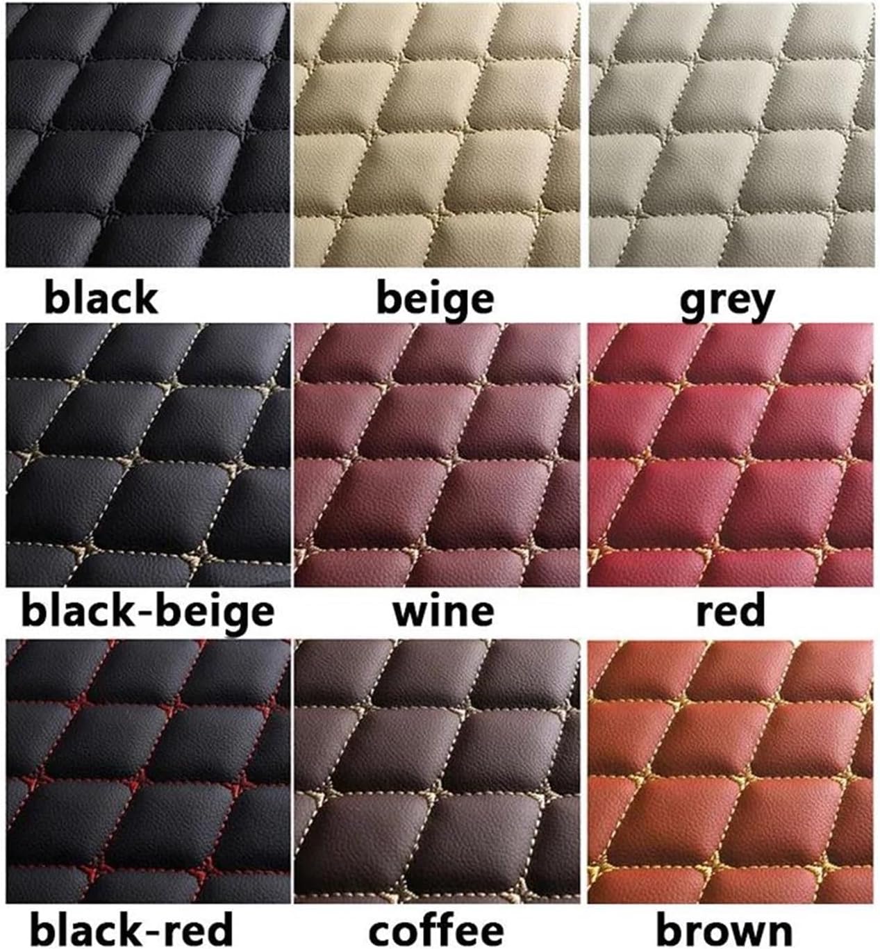 Car Boot Protector for Lexus LS460 LS460L 2006-2016 Year Interior Accessories Durable Leather Carpet Car Trunk Mats Fully Surrounded Trunk Mat(Wine RED)