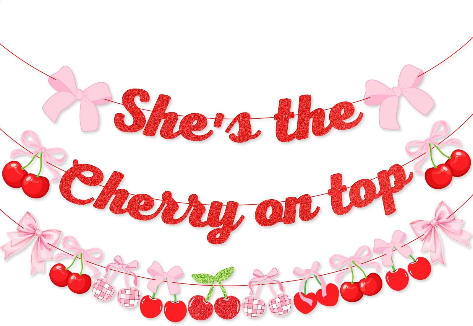 Cherry Balloon Arch Kit Cherry Balloons Red Cherry Foil Balloons For She's The Cherry On Top Party Summer Fruit Theme Party Decorations Birthday Party Supplies Girls Baby Shower Fruit Party Decorations 9pcs
