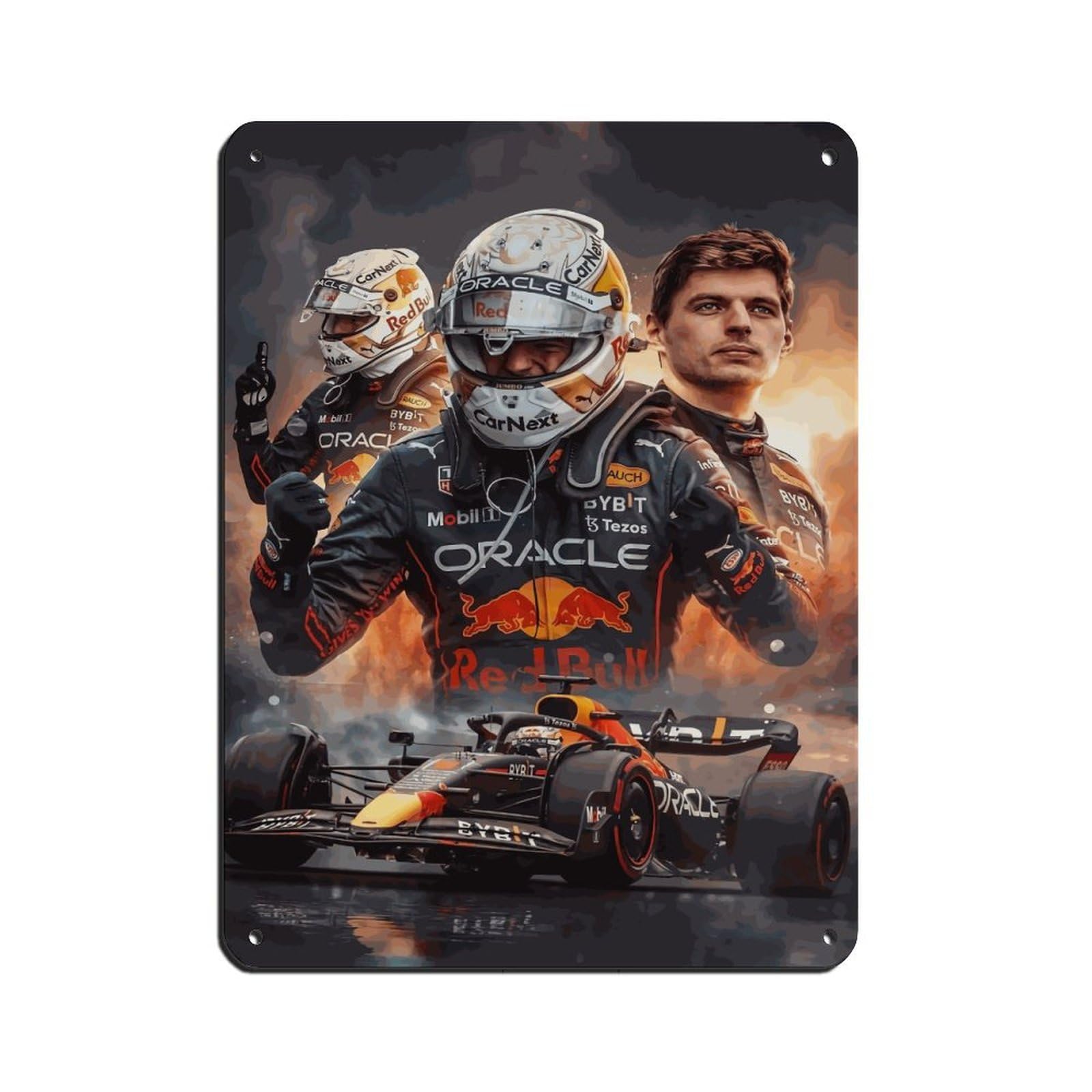 Poster De Course Max Verstappen De F1 - Décoration D'intérieur - Poster Mural Esthétique Pour Chambre à Coucher - Sans Cadre - 30 X 45 Cm
