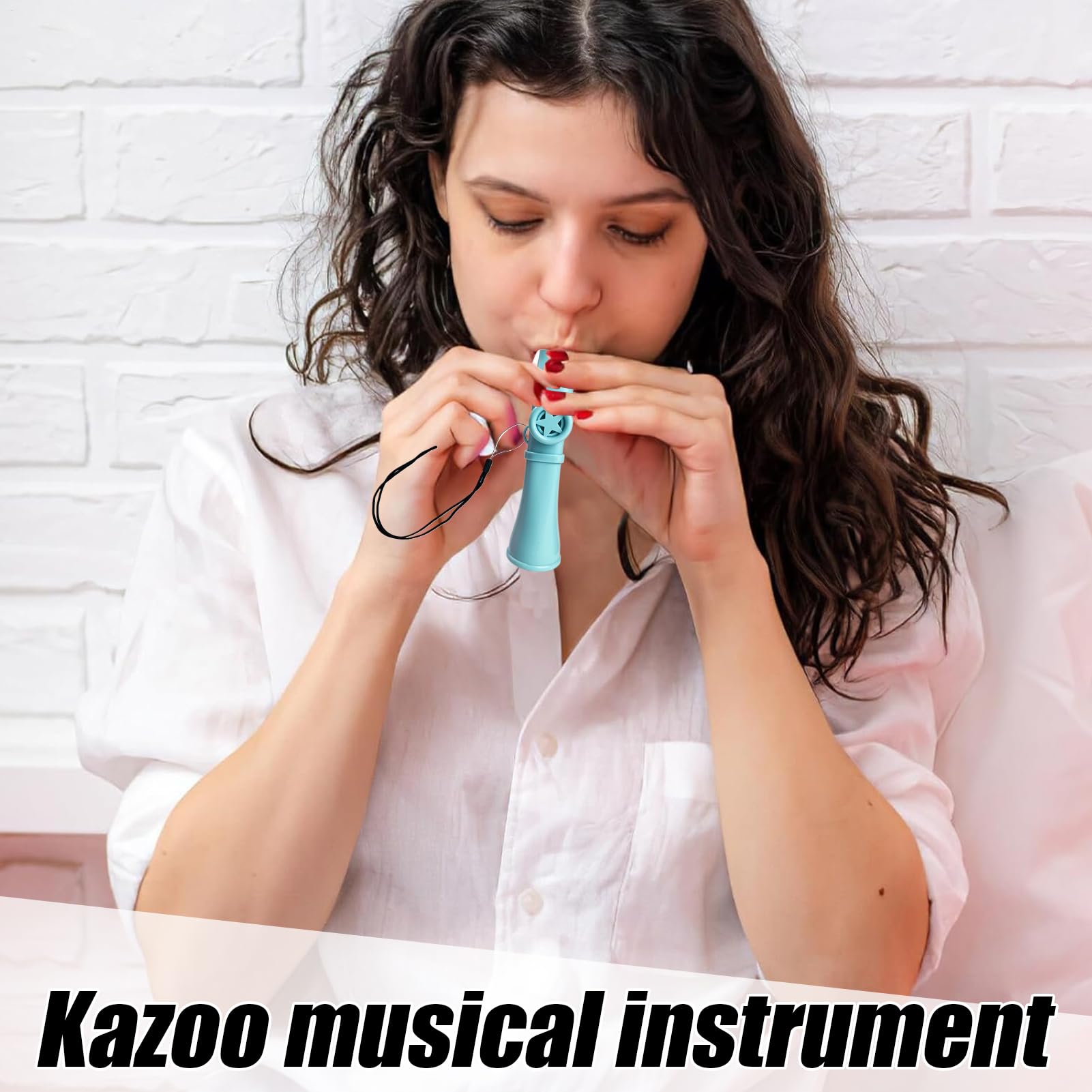 Kazoo Musikinstrument Mit Schlüsselband - Professionelle Humming Pfeife Für Alle