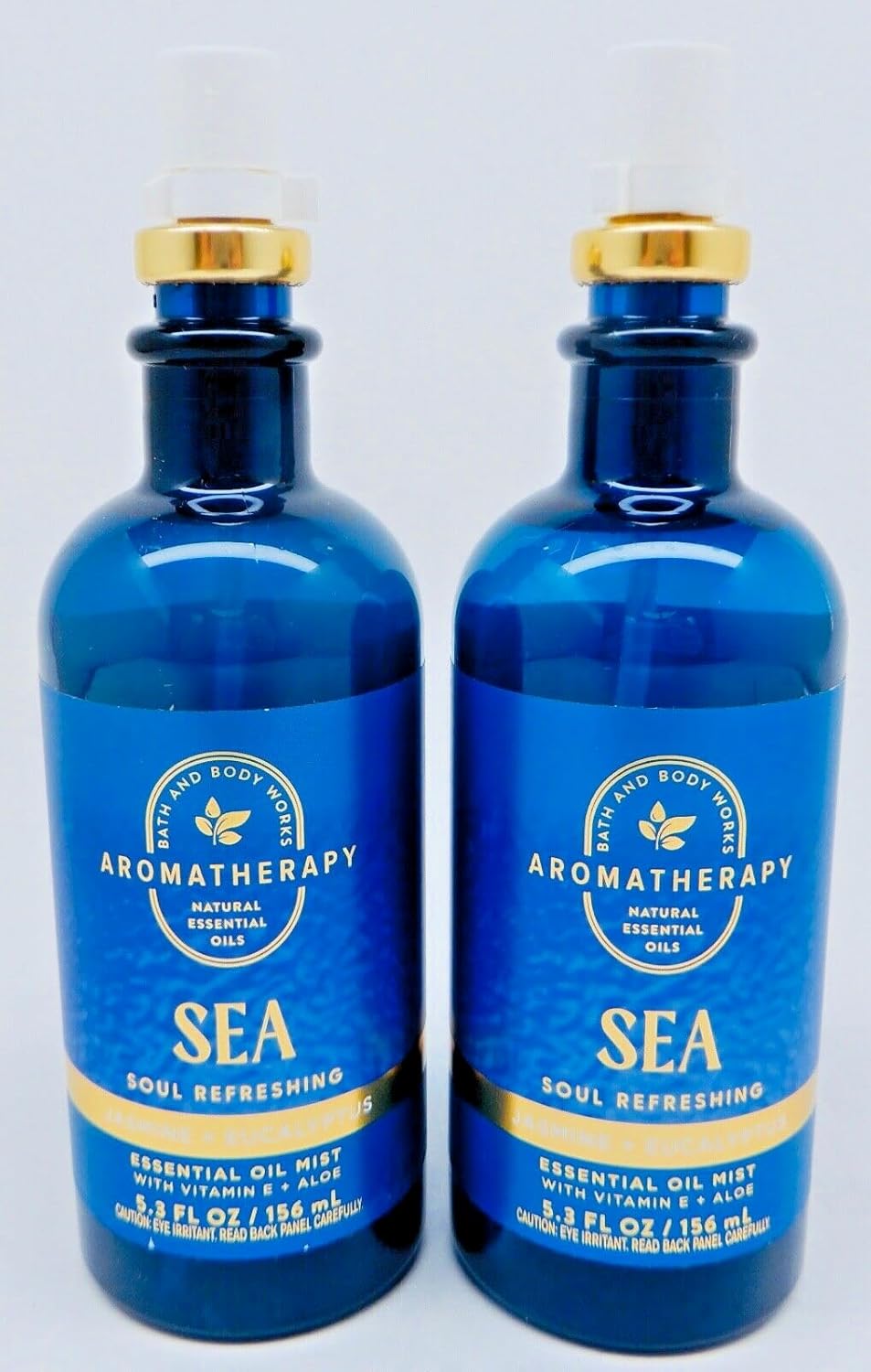 2 Aromatherapy SEA Soul Refreshing Jasmine Eucalyptus Vitamin E Oil Mist Bath & Body 5.3 oz