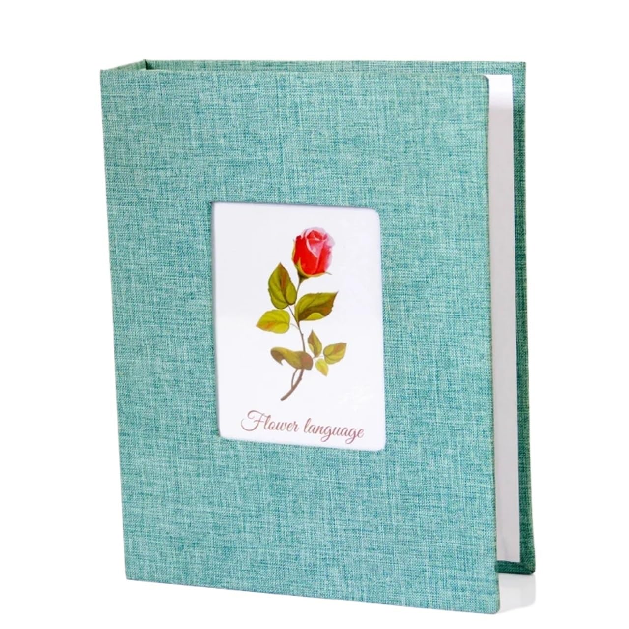 Photo Album 200 Pockets for 4x6 Photos Fabric Cover Books Slip-in Picture Albums Wedding Family Anniversary For Wedding(Green)
