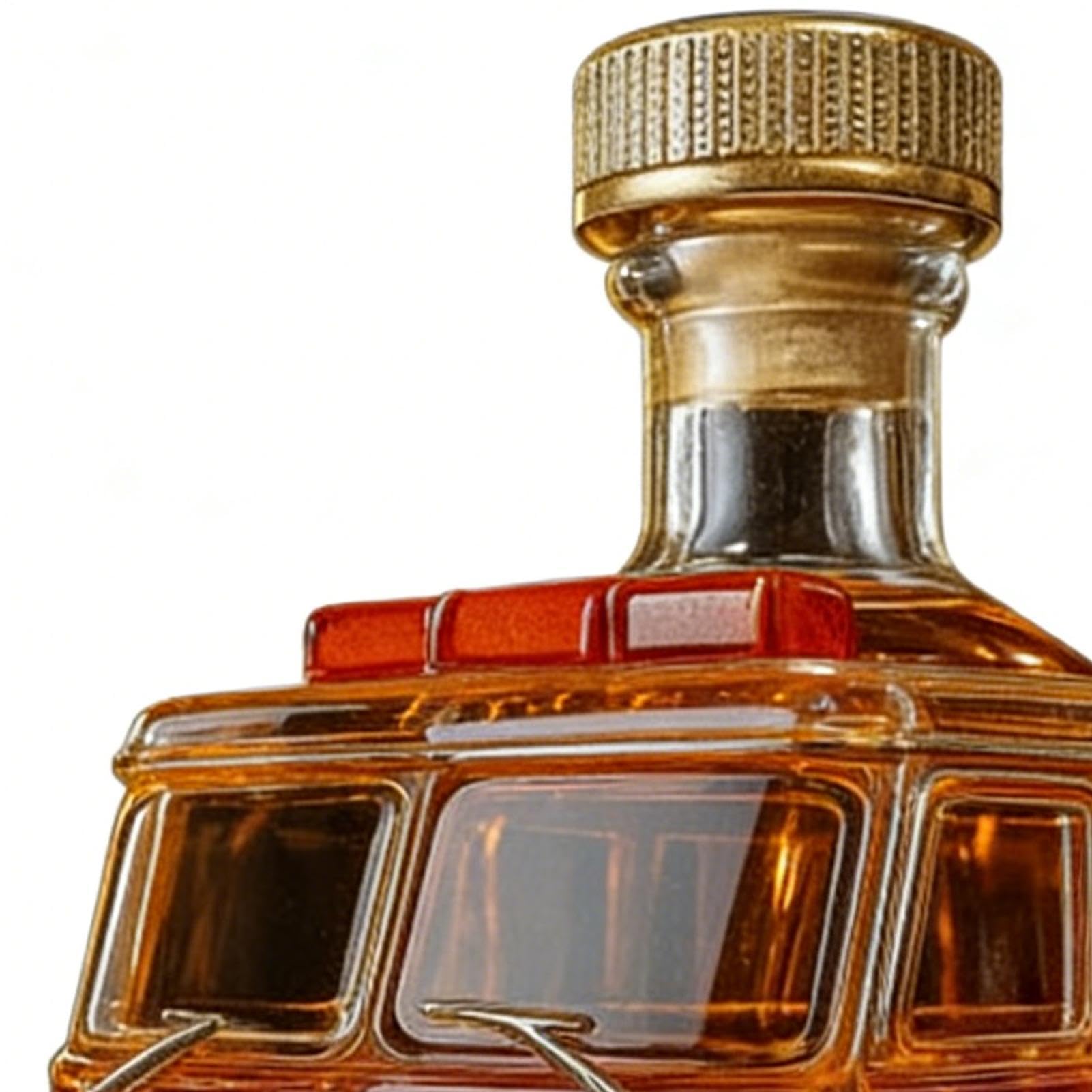 Butelka na wino, karafka barowa w kształcie wozu strażackiego 300 ml, karafka na wino, do baru, na wesele, przyjęcie, wakacje, do restauracji, szafki koktajlowej