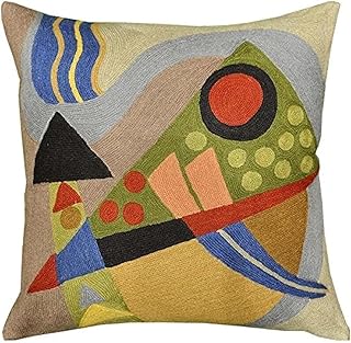 Kandinsky Abstract Pillow Cover - Original | Modern Toss Pillows Modern ...