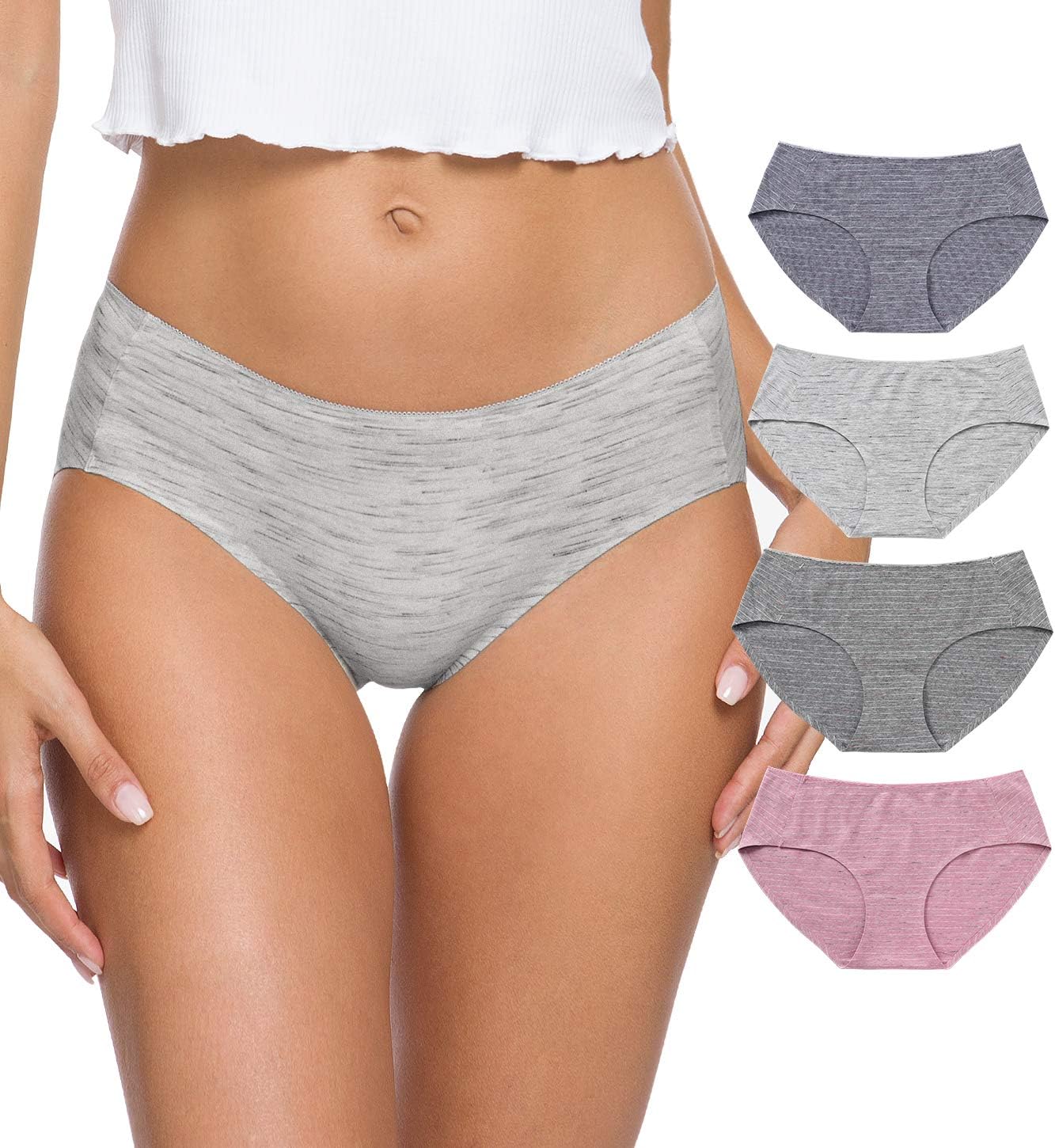 WealurreCotton Bikini Women's Breathable Panties Seamless Comfort Underwear