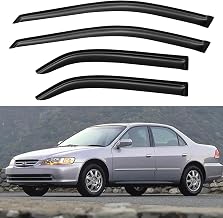 Window Visors Rain Guards for 1998 1999 2000 2001 2002 Honda Accord, Out-Channel Window Vent Wind Deflectors Visors Shades for 98-02 Accord Sedan