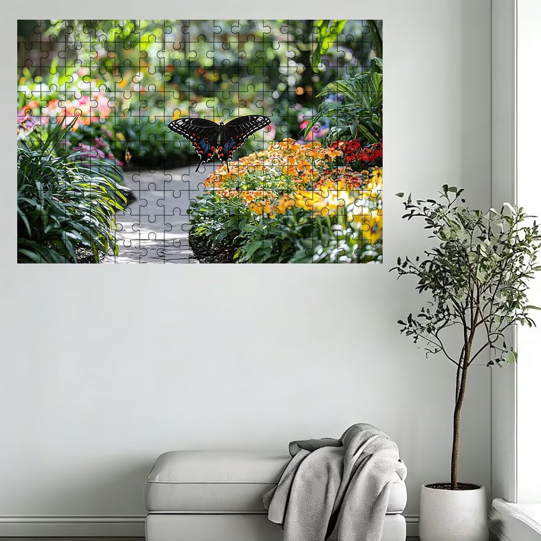 Puzzle 3000 elementów dla dorosłych, puzzle 3000 elementów fabrycznych, puzzle z motylem dla dorosłych z wykwintnym pudełkiem do pakowania, gry edukacyjne, duże drewniane puzzle, prezent dla kobiet do