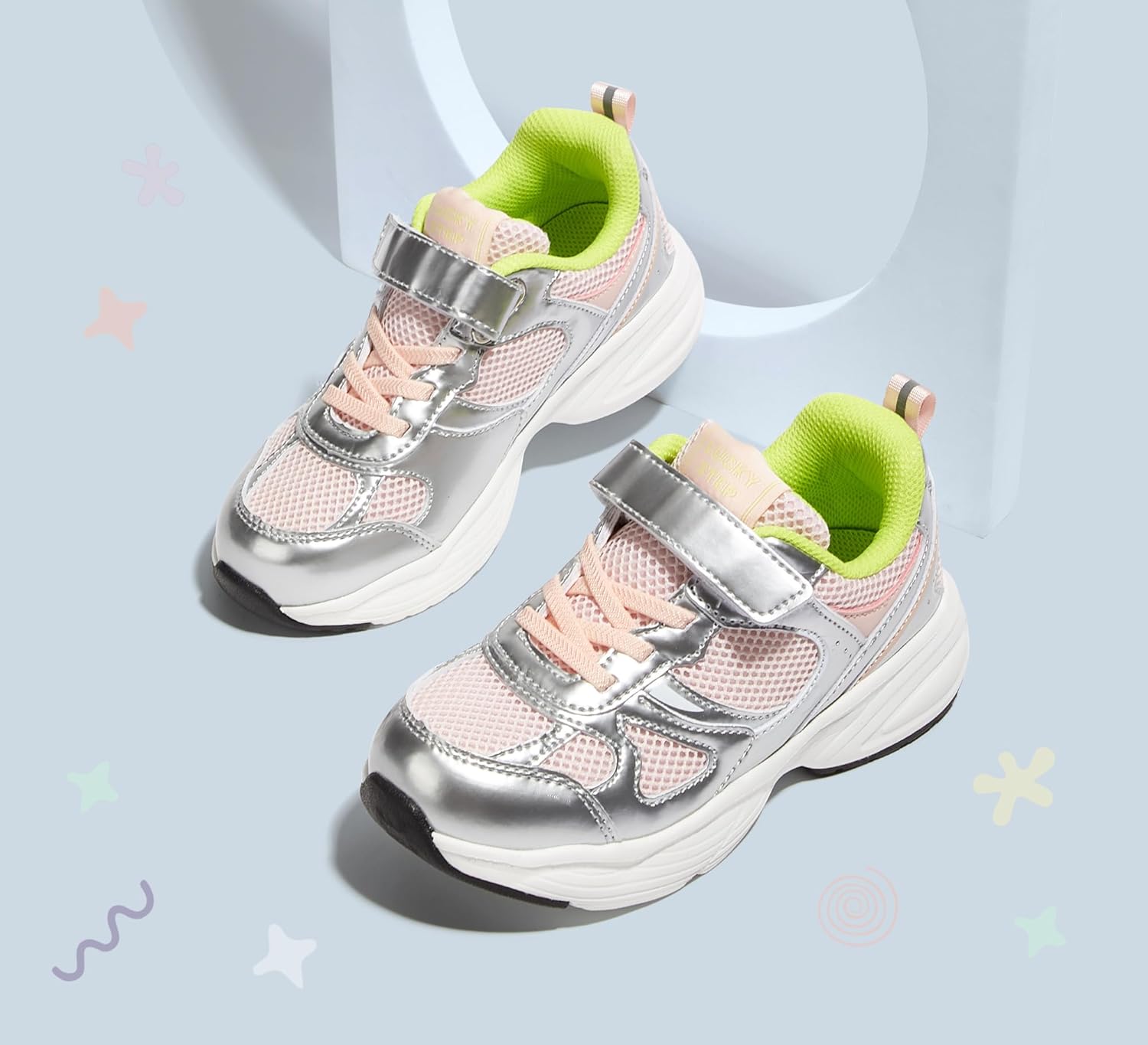 LUCKY STEP Kids Tennis Running Shoes for Children Athletic Sports Gym Lightweight Casual Walking Wide Shoes Toddler School Sneakers - Image 8