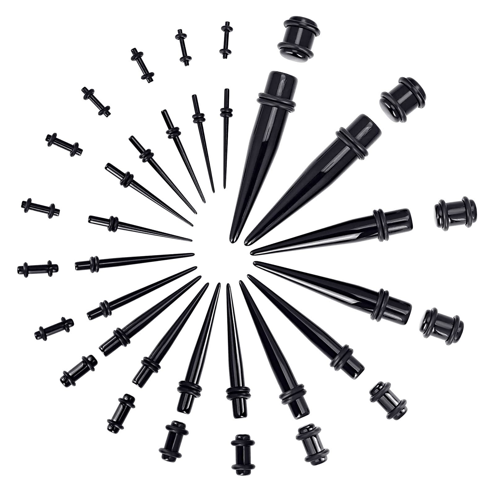 Ear Tapers DEWGEM Unique Hoops Ear Gauges Screwed Ear Hangers For