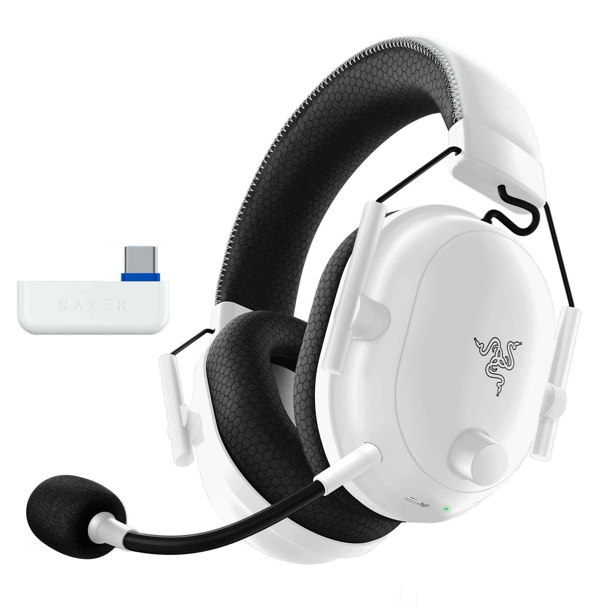 Razer BlackShark V2 Pro - Cuffie da gioco wireless PlayStation: driver da 50 mm, microfono a banda larga, morbidi padiglioni auricolari con isolamento acustico, per PS5, console, PC, Mac, Bluetooth