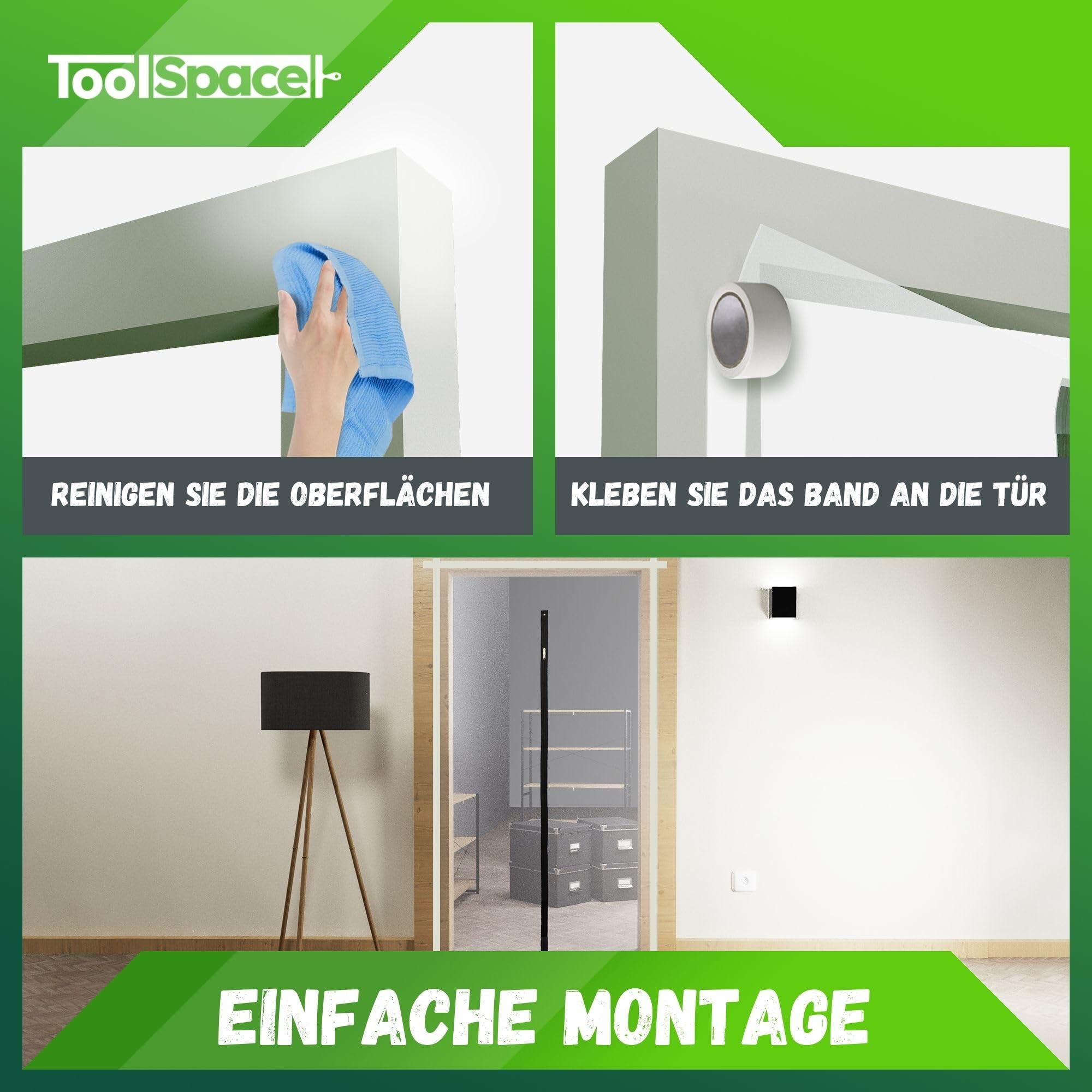 Mivos Set Da 2 Porte Antipolvere Con Chiusura Lampo 220x120 Cm - Nastro Adesivo, Riutilizzabile In Pellicola PE, Per Costruzione E Tenda