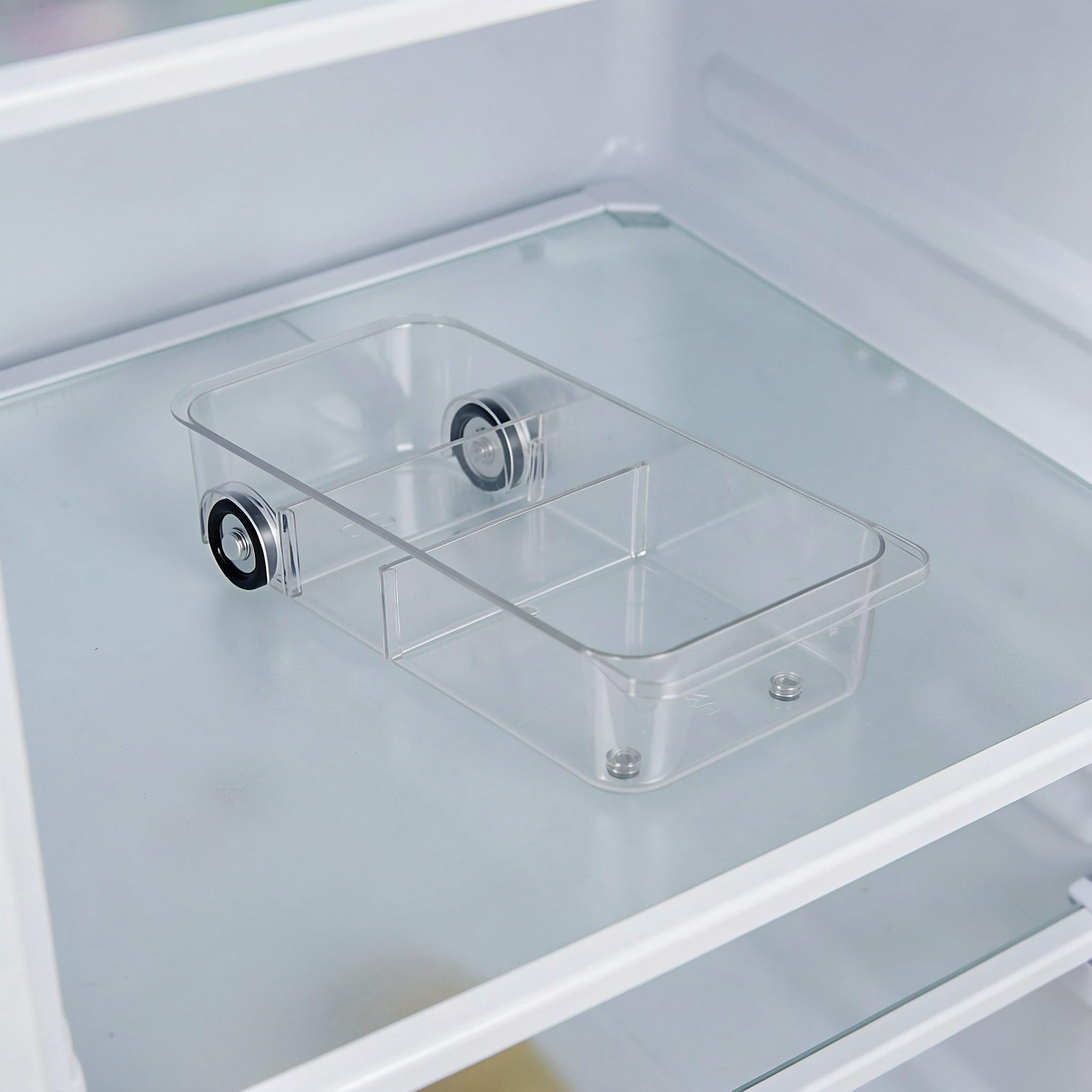 Zerodeko 2 contenitori estraibili per frigorifero, con scomparti per frutta