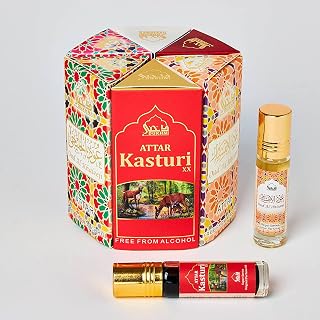 Green Velly Dukhni Premiere Attar Oil Set | Authentic Arabic Fragrance Oils | 100% Halal Blends, Ramadan Eid Gifting | Oud Ibtisam, Oud Khaleeji, Oud Habayeb, Kasturi XX, Ambar, Blue Girl -6ml Each