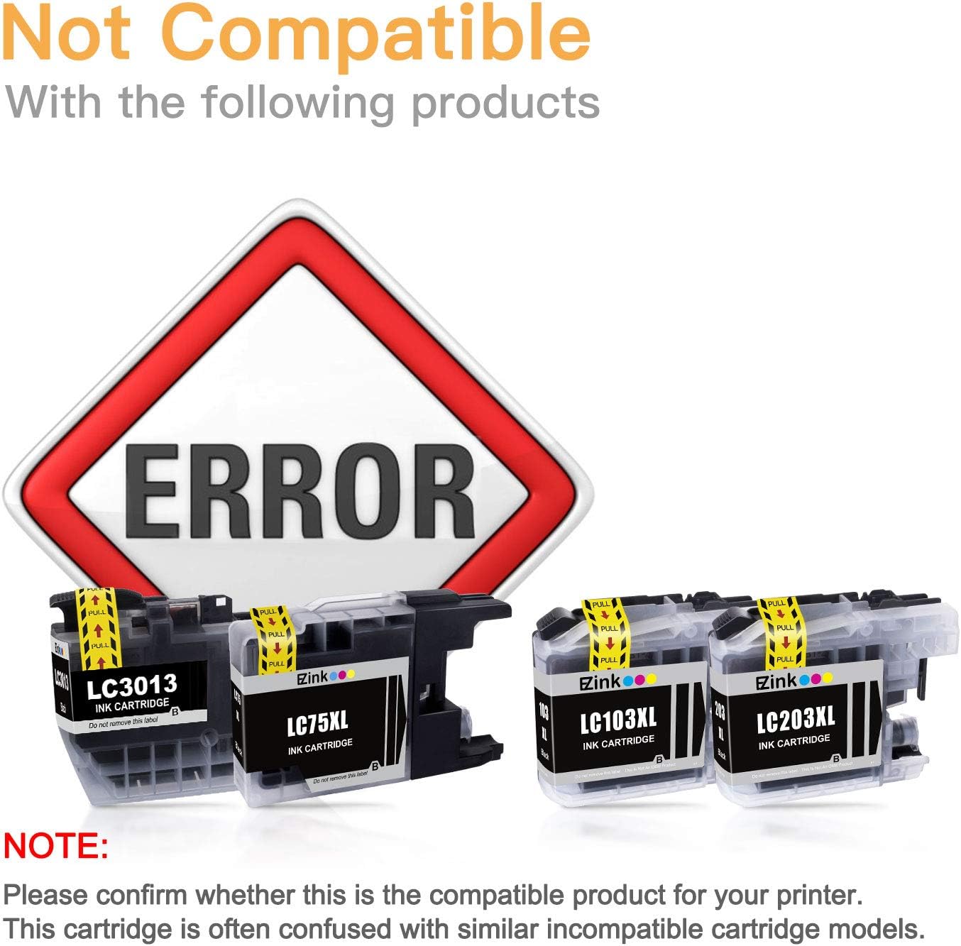 E-Z Ink (TM Compatible Ink Cartridges Replacement for Brother LC61 LC65 LC-61 LC61BK LC61C LC61M LC61Y to use with MFC-490CW MFC-495CW MFC-6490CW MFC-6890CDW (5 Black, 3 Cyan, 3 Magenta, 3 Yellow)