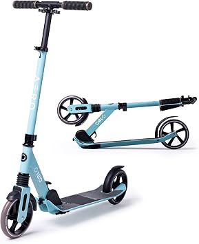 Aero Big Wheels Kids 8 12+ Youth Adult Shock Absorption Lightweight Foldable Height Adjustable Kick Scooter