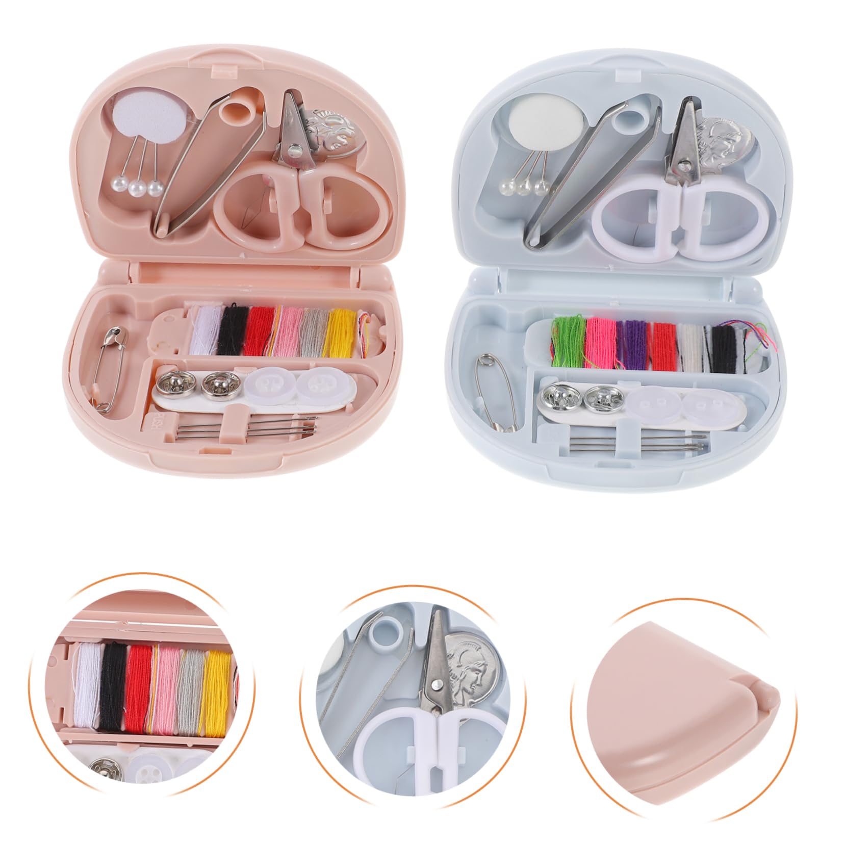 Kit de Costura Portátil de 8 Piezas para Uso Doméstico