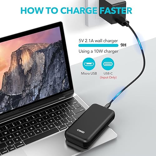 Miniatura 8 de Cargador portátil con pantalla LCD, cargador de teléfono USB dual de 26800 mAh, paquete de batería de 5 V 2 A para chaleco calentado, chaqueta