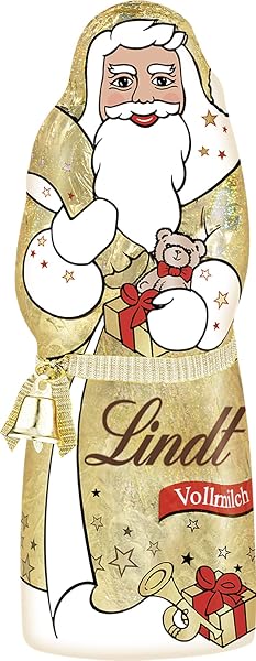 Lindt Schokolade Weihnachtsmann Glamour Vollmilchschokolade | 200 g | Schokolade aus feinster Vollmilch | Schokoladen-Geschenk zu Weihnachten