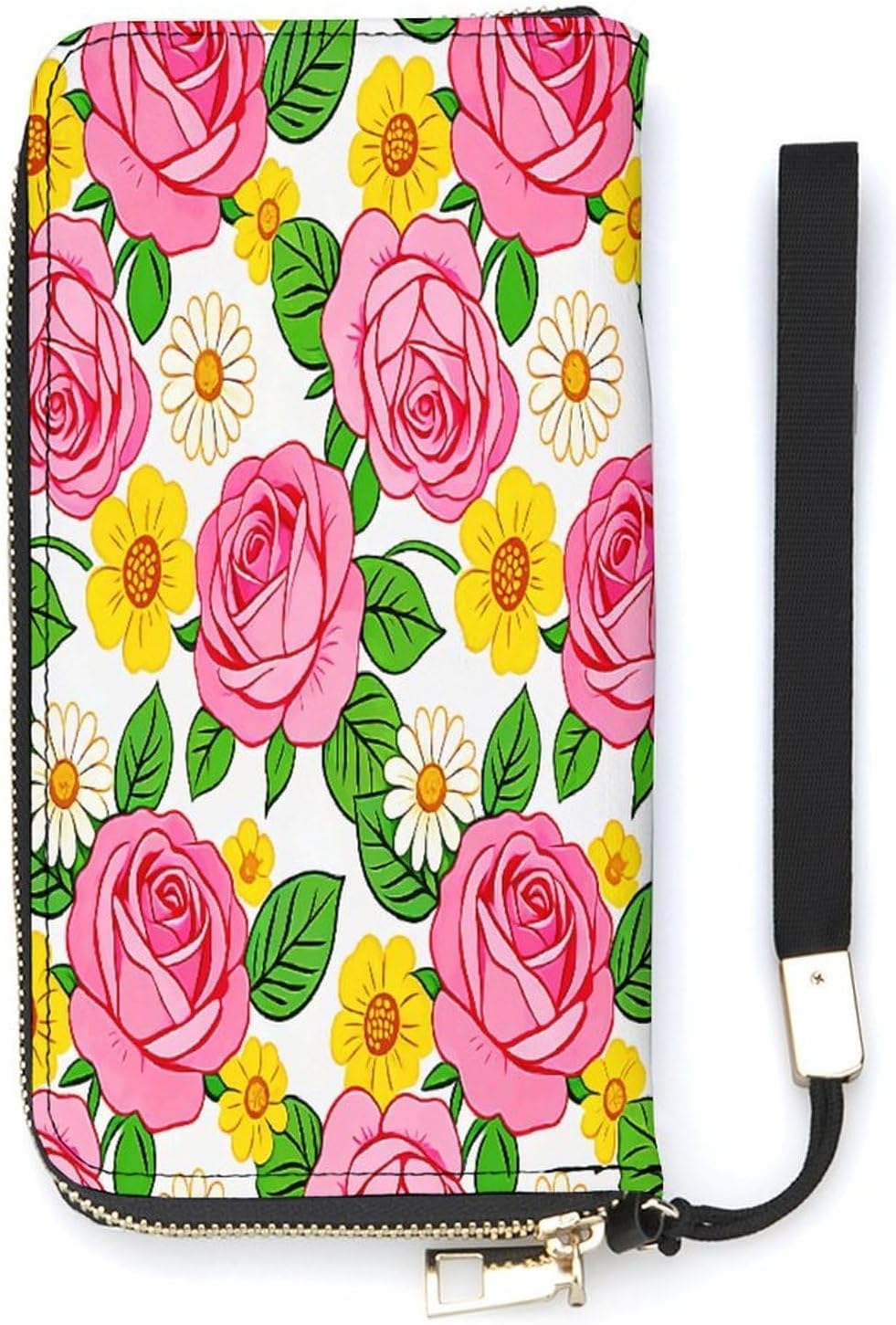 Among Flowers Long Wallet Money Bags