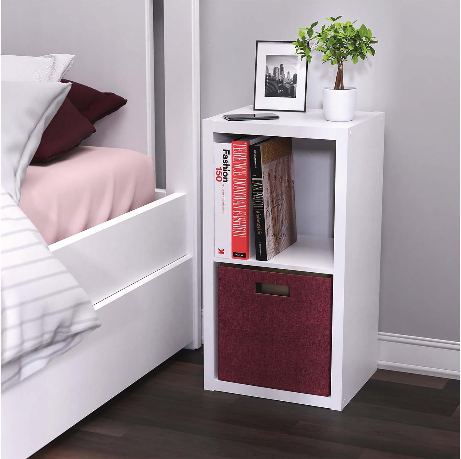 ClosetMaid 7112 Decorative Fabric Storage Bin, Red image 4