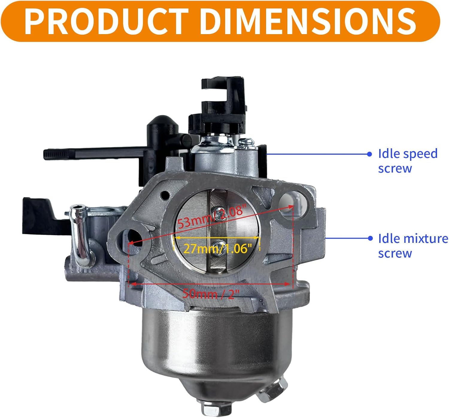 YAMAKATO Huayi P27 Predator 420cc Carburetor 16100-ZF6-V01 for Honda and Clone GX390 GX340 11hp Predator 13hp Pressure Washer Snow Blower Mini Bikes…