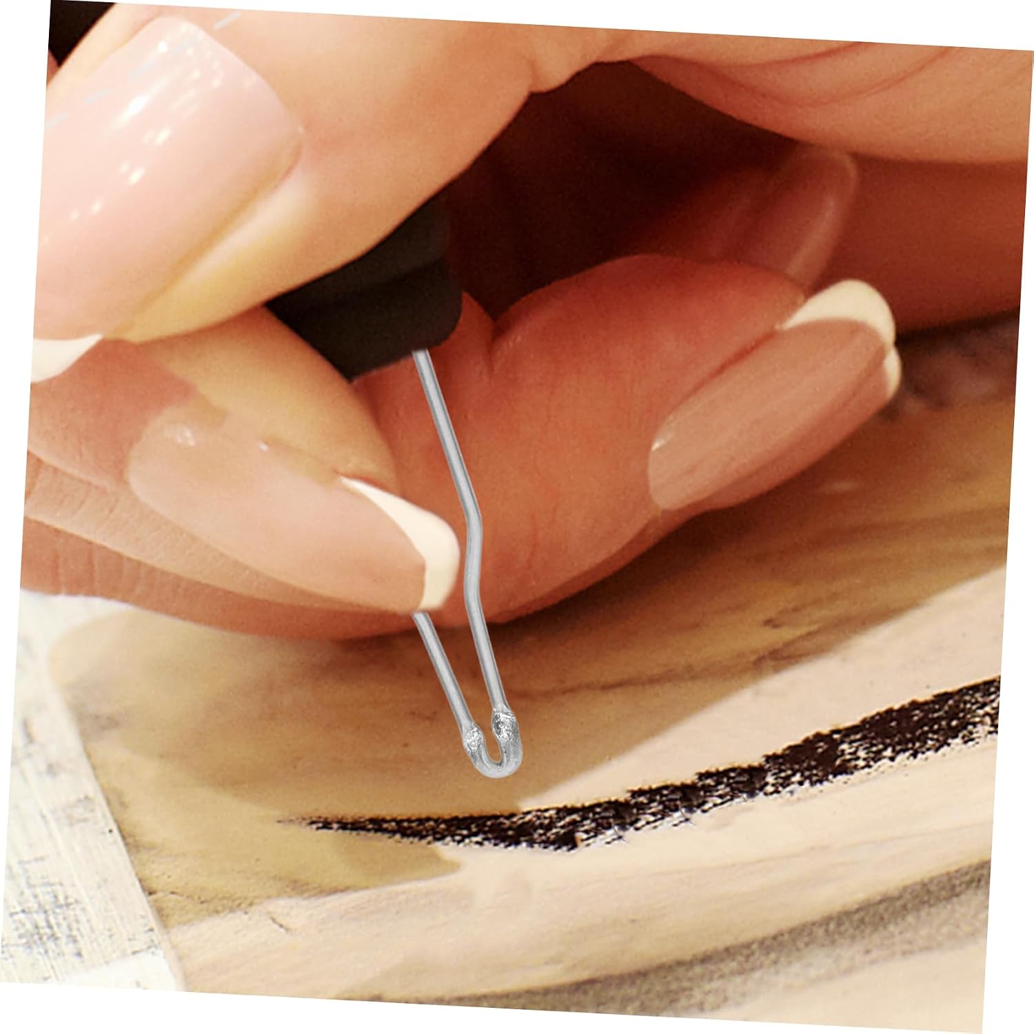 MINAOLULUS 2pcs Pyrography Wire Nibs for Wood Burning Machine High-Temperature Resistant Replacement Tips for Creative Projects and Crafts Durable and Versatile Design