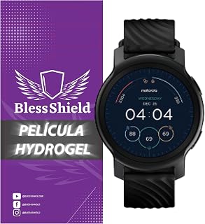 Película Smartwatch Motorola Moto Watch 100 Hydrogel BlessShield - Cobertura Total (3 unidades)
