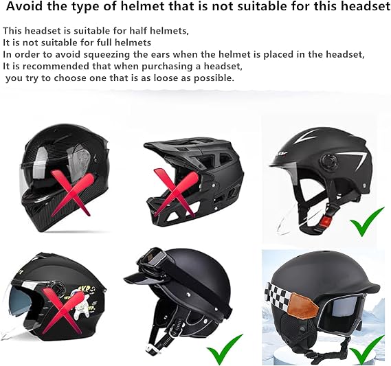 ski Helmet Headphones,True Wireless Bluetooth Helmet Speakers for Skiing, Snowboarding Mountain Biking