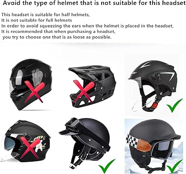 ski Helmet Headphones,True Wireless Bluetooth Helmet Speakers for Skiing, Snowboarding Mountain Biking