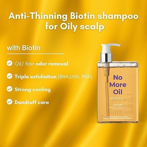 Miniatura 2 de WithBecon NoMoreOil Shampoo - Champú profesional para pérdida de cabello para cuero cabelludo graso, libre de crueldad animal y sin sulfatos (12.17