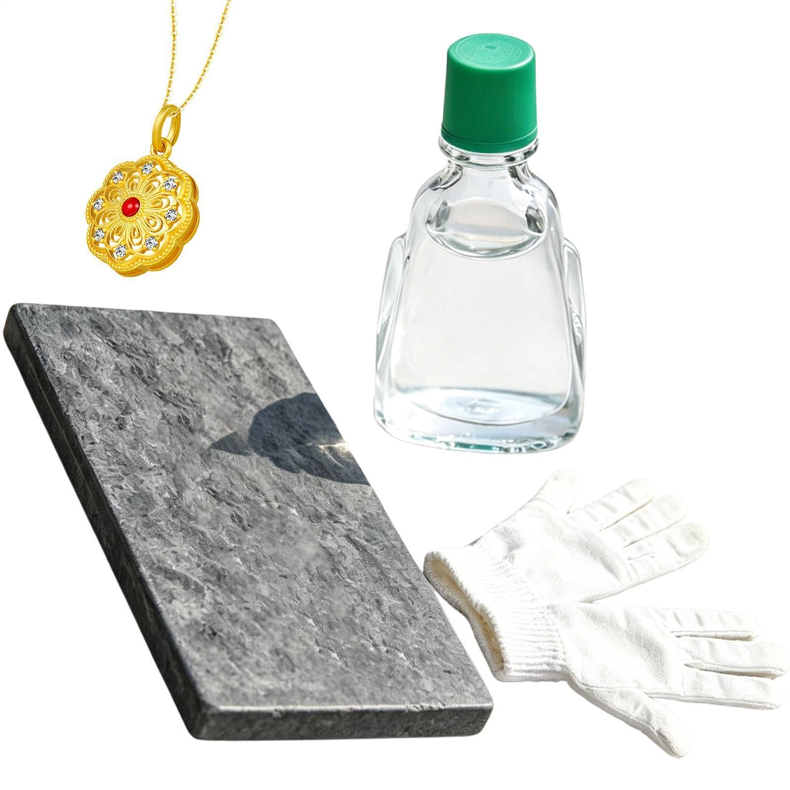 Schmuck Testkit | 10k 14k 18k 22k 24k Reinheitsbestimmer,Schmuck Reinheitstest Set | für Erwachsene, Paare, Familien, Frauen, Männer
