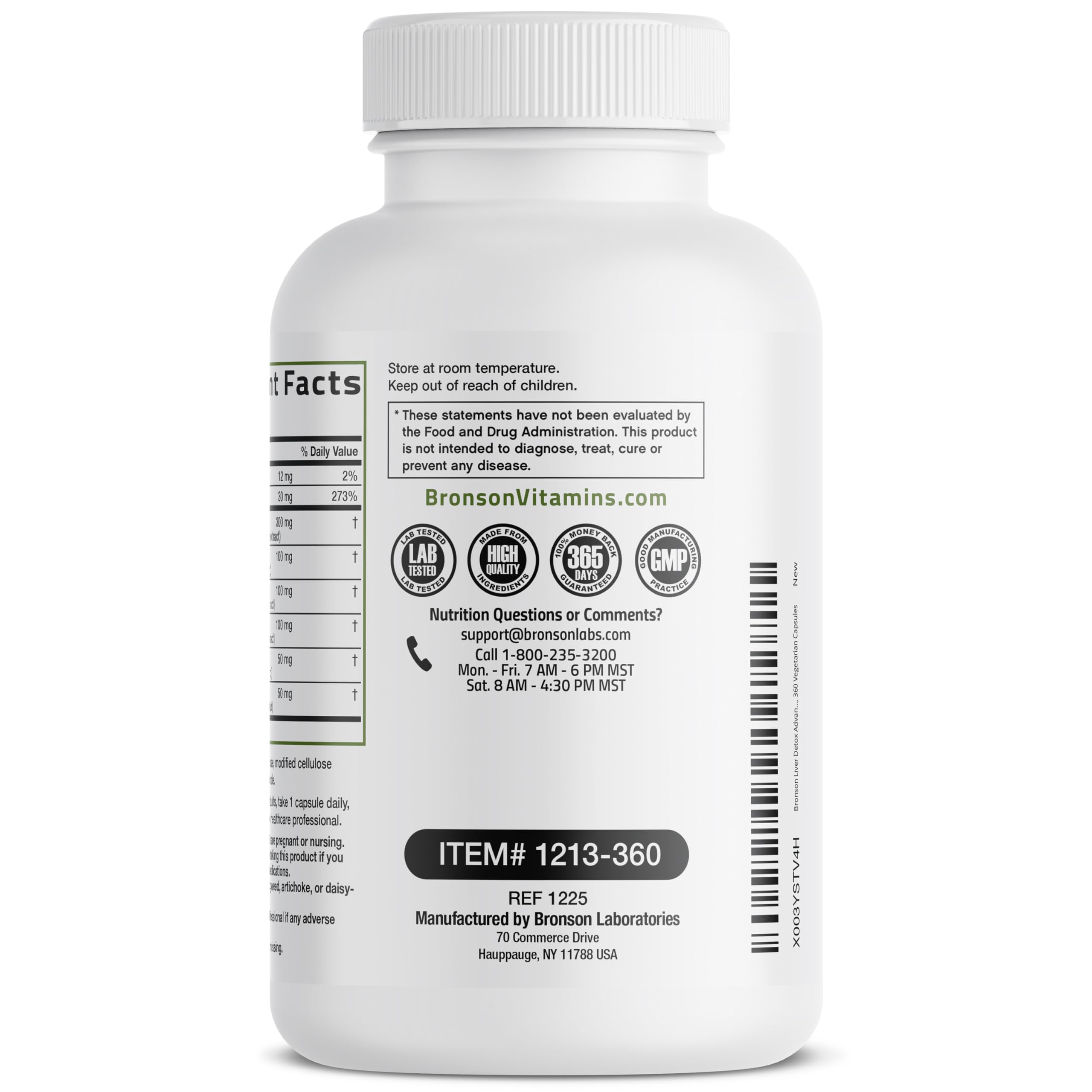 Bronson Liver Detox Advanced Detox & Cleansing Formula 360 Capsules — Amazon image 7