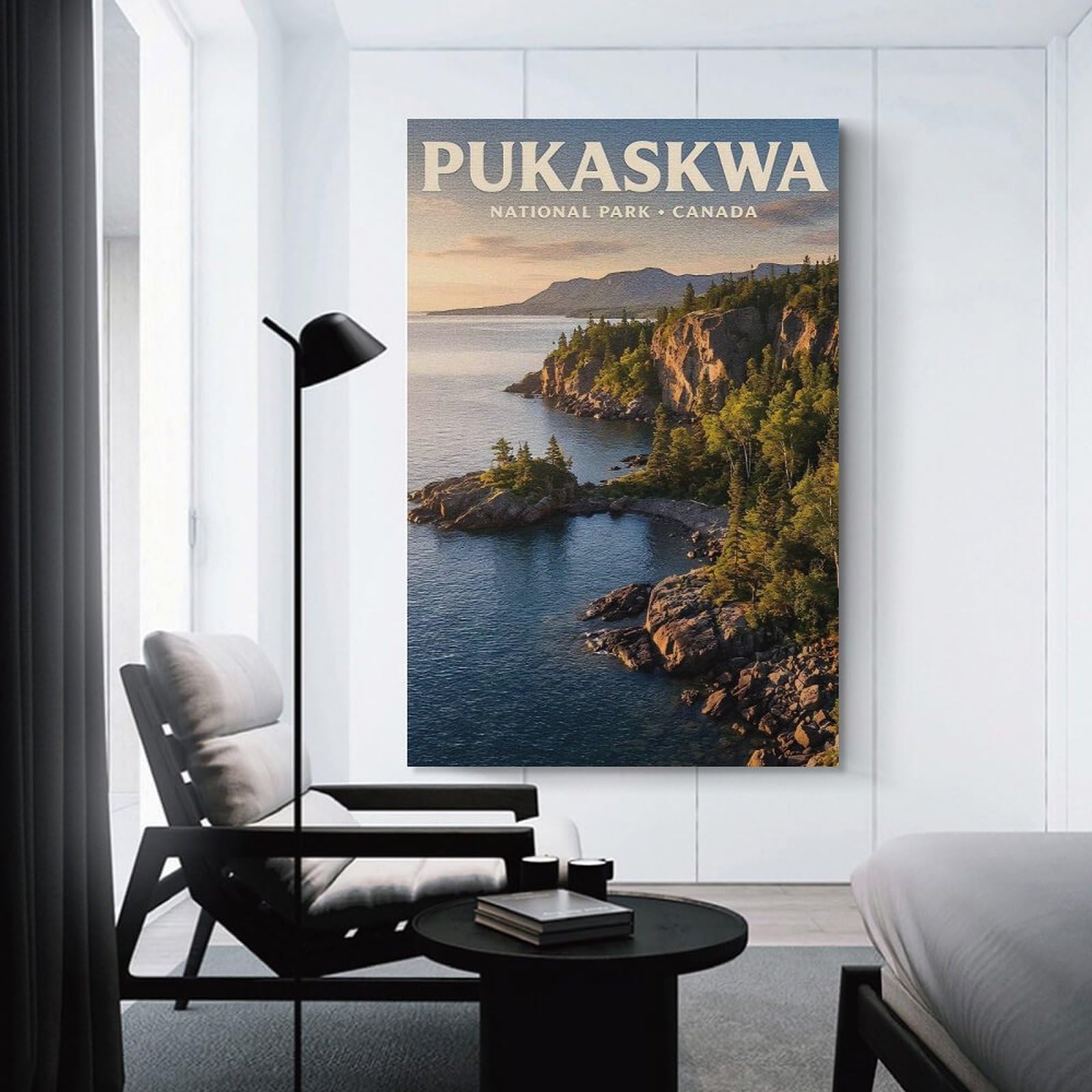 Junmoney Pukaskwa National Park Canada Home Decor Wall Art, 12x18inch(30x45cm), for Apartment Walls, Studios Or Work Areas, Wall Decor with Flexible Room Appeal