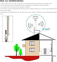 urcianow 4G LTE Antenna SMA Csatlakozó Kültéri Omnidirekcionális 698-2690 MHz Hosszú Hatótáv Mobil Router Hotspot Erősítő 5M Kábel 4