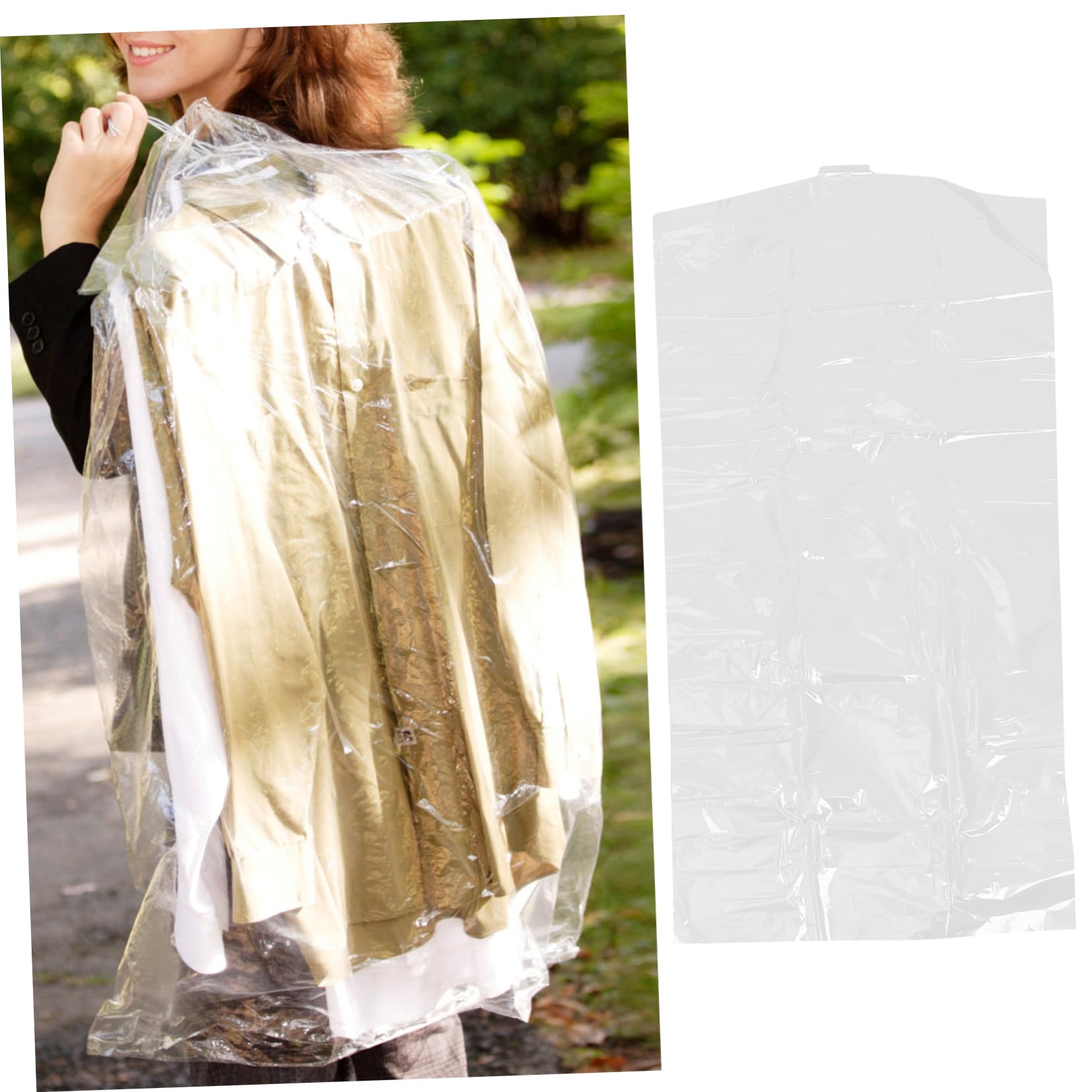 Gatuida 30piezas Funda Antipolvo Transparente para Ropa Protectoras Reutilizables para Guardar Trajes y Abrigos el Armario para Ropa de Vestir y Uniformes