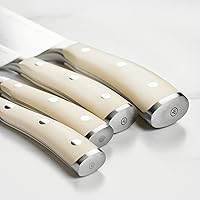 Vista 4 de Wusthof Classic Ikon Creme - Juego de cuchillos de 10 piezas con bloque de nogal