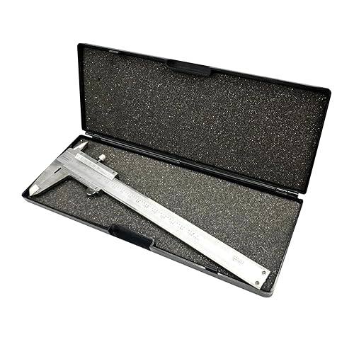 Miniatura 4 de NORTOOLS Pinza profesional Vernier de acero inoxidable para medidas en interiores, exteriores, profundidad y escalón, 6 pulgadas/5.906 in/0.001 Set