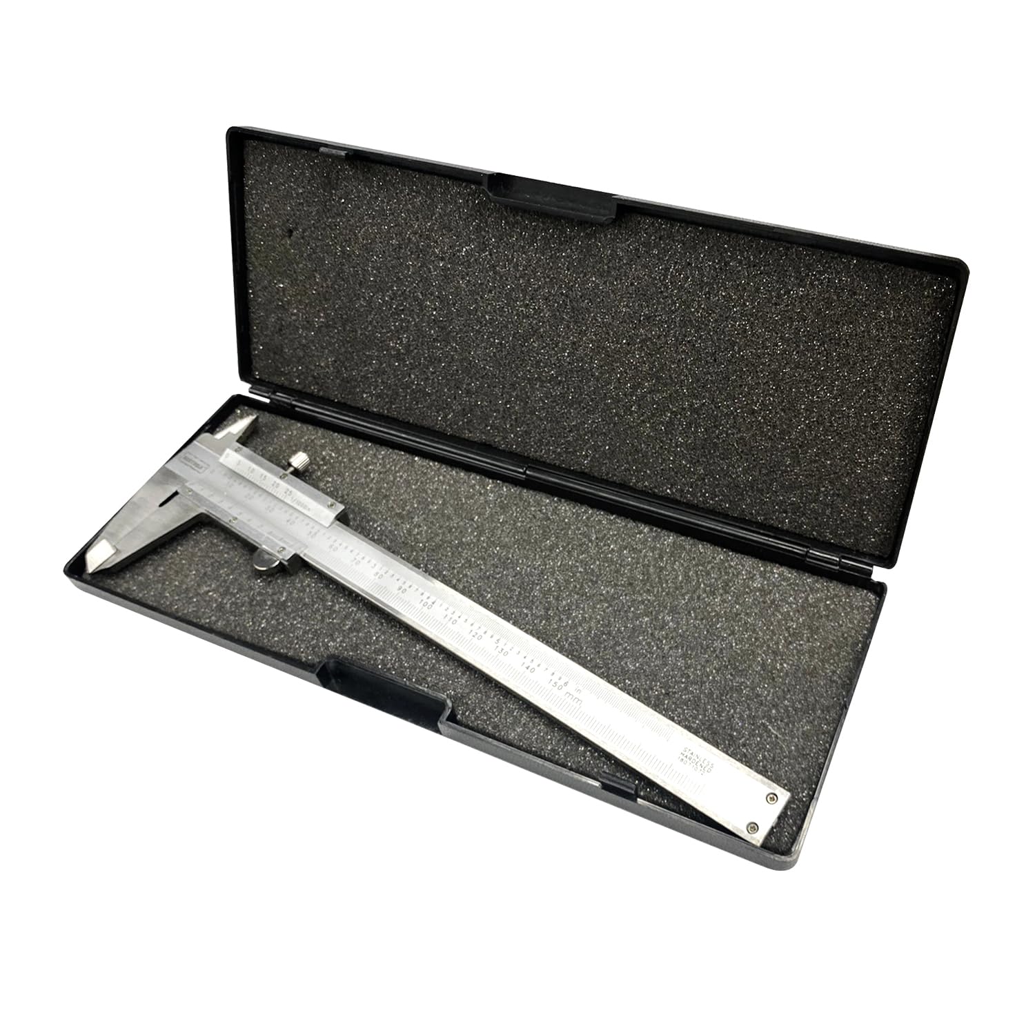 Pied à coulisse professionnel en acier inoxydable 6 pouces/150 mm pour mesures intérieures, extérieures, de profondeur et de palier, haute précision 0,001 pouce/0,02 mm, micromètre durable